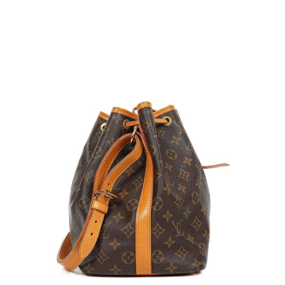 Louis Vuitton Petit Noe Schultertasche aus Monogram Canvas