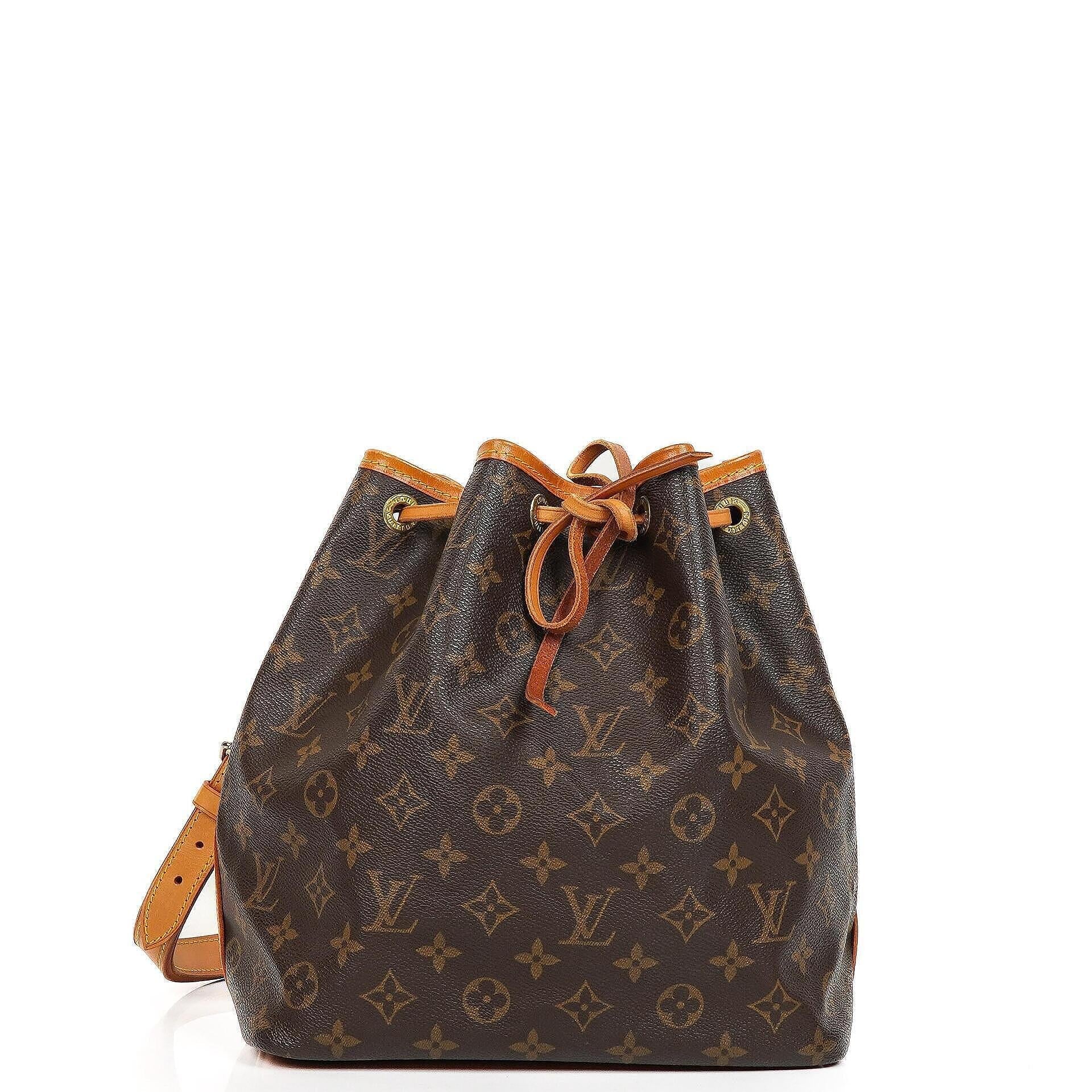 Louis Vuitton Petit Noe Schultertasche aus Monogram Canvas