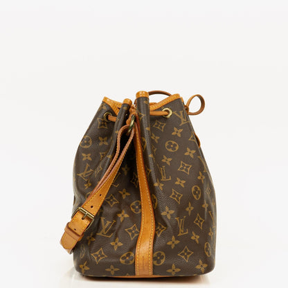 Louis Vuitton Petit Noe Schultertasche aus Monogramm Canvas