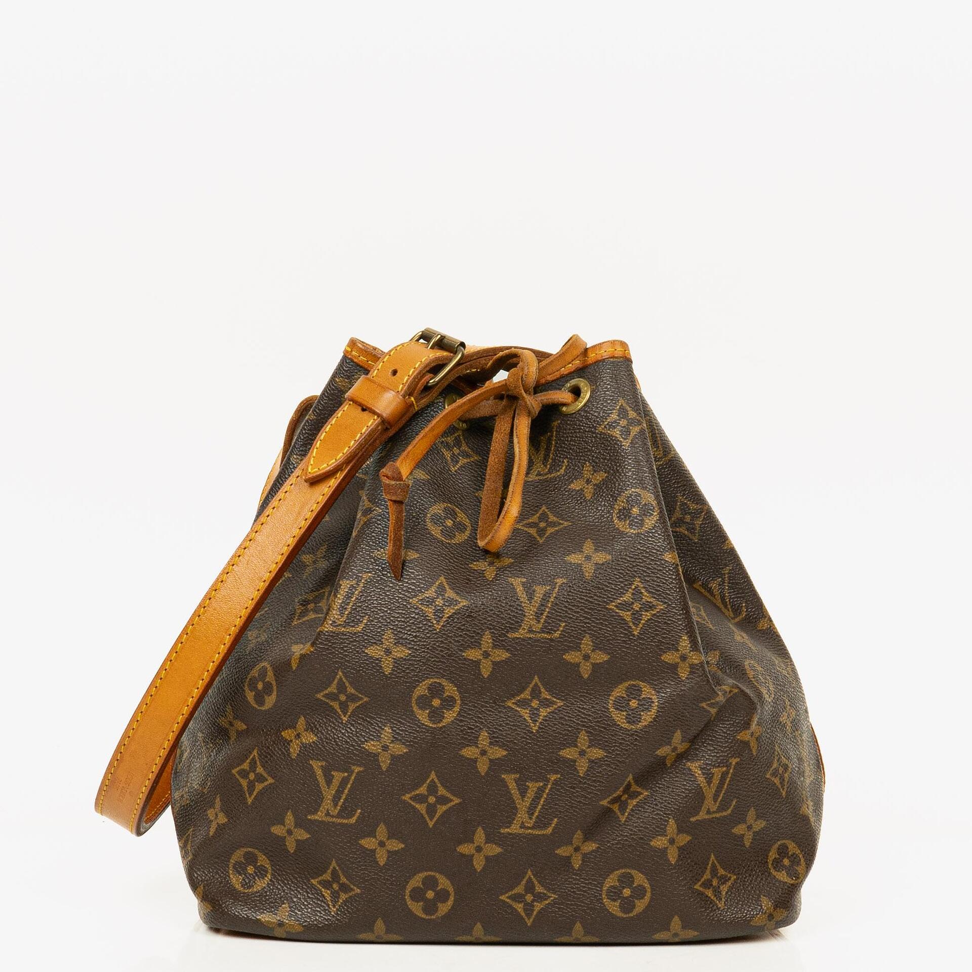 Louis Vuitton Petit Noe Schultertasche aus Monogramm Canvas