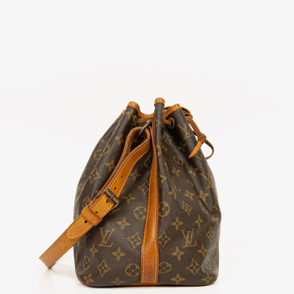 Louis Vuitton Petit Noe Schultertasche aus Monogramm Canvas