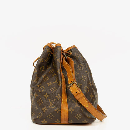 Louis Vuitton Petit Noe Schultertasche aus Monogramm Canvas