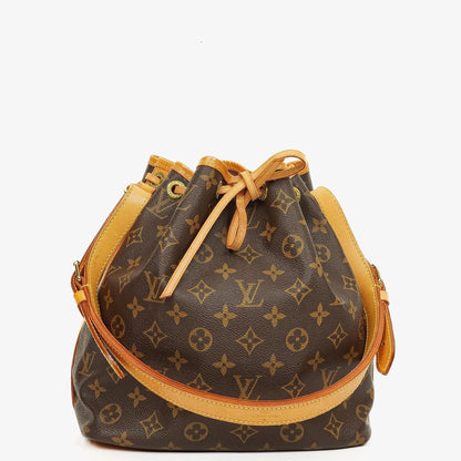 Louis Vuitton Petit Noé Schultertasche aus Monogram Canvas