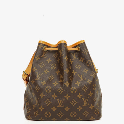 Louis Vuitton Petit Noé Schultertasche aus Monogram Canvas