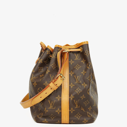 Louis Vuitton Petit Noé Schultertasche aus Monogram Canvas