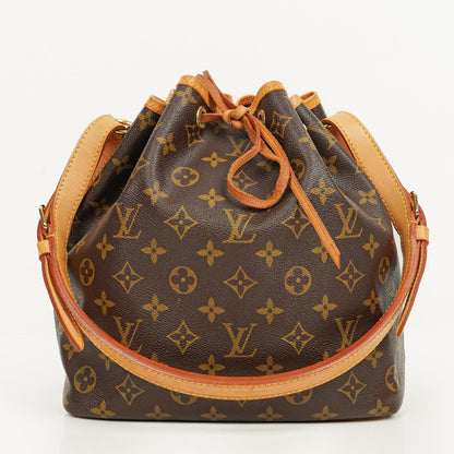 Louis Vuitton Petit Noe Schultertasche aus Monogram Canvas