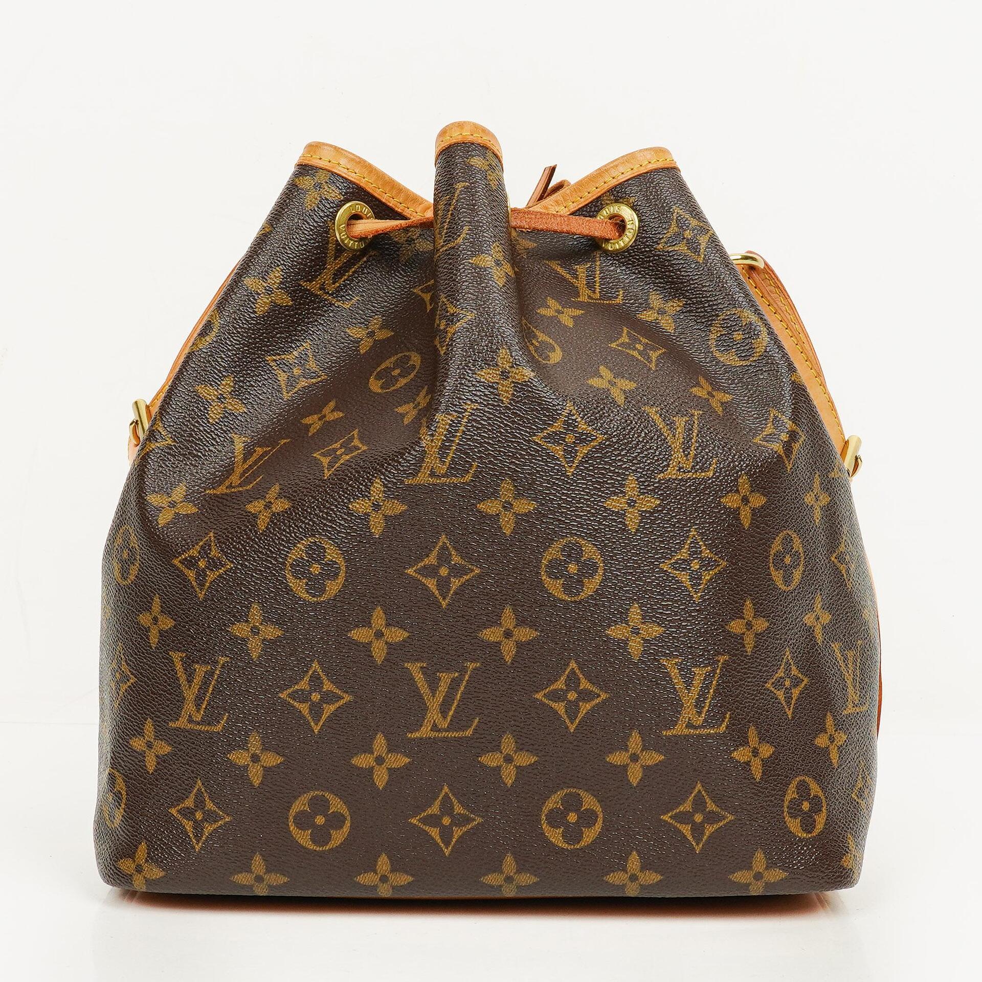 Louis Vuitton Petit Noe Schultertasche aus Monogram Canvas