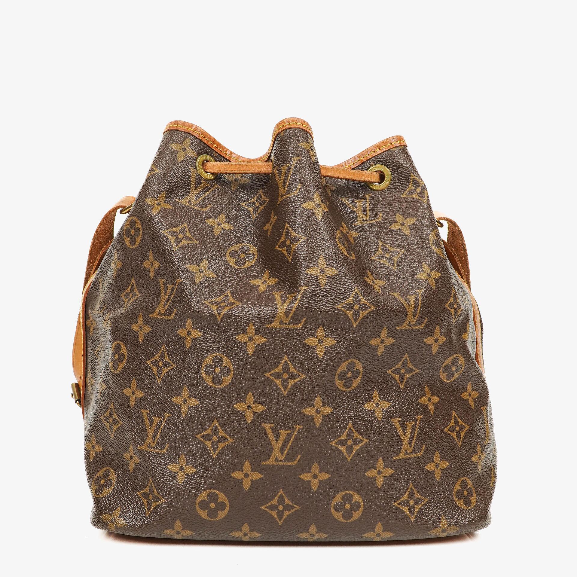 Louis Vuitton Petit Noé Schultertasche aus Monogram Canvas