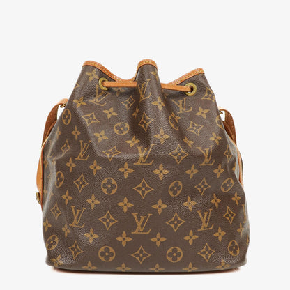 Louis Vuitton Petit Noé Schultertasche aus Monogram Canvas