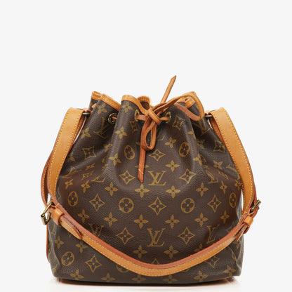 Louis Vuitton Petit Noe Schultertasche aus Monogram Canvas