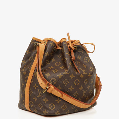 Louis Vuitton Petit Noe Schultertasche aus Monogram Canvas