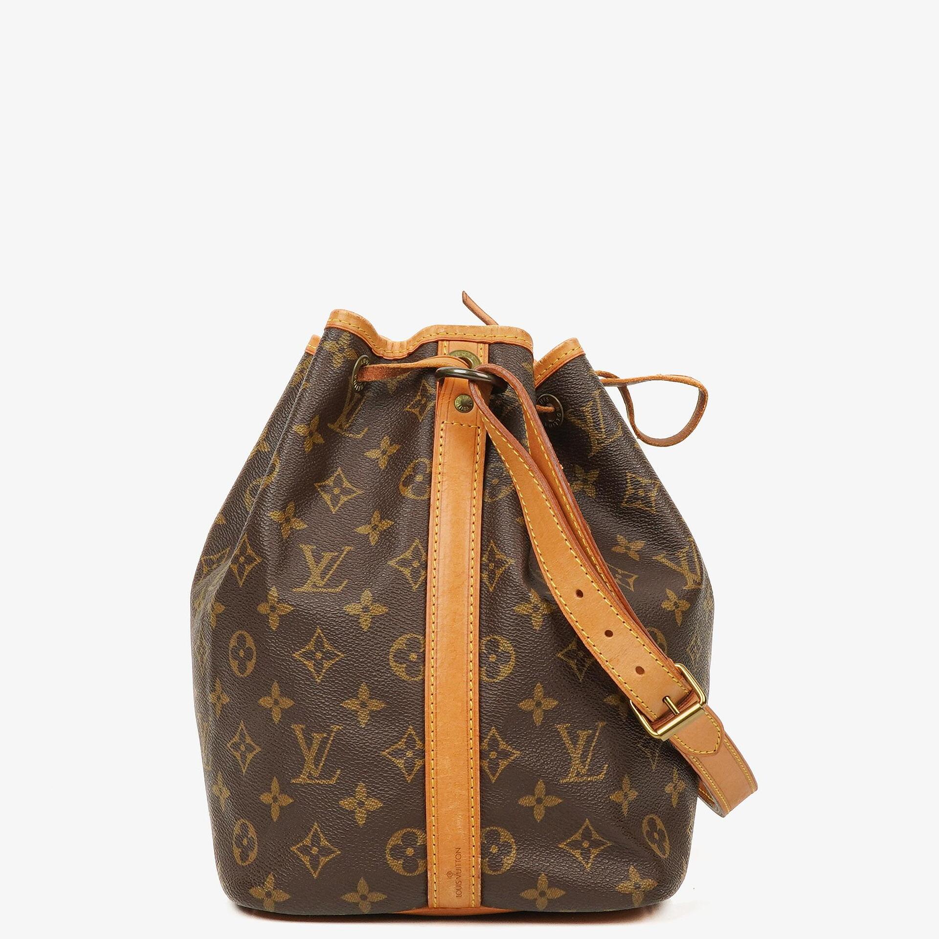 Louis Vuitton Petit Noe Schultertasche aus Monogram Canvas