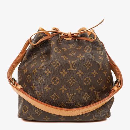 Louis Vuitton Petit Noé Schultertasche aus Monogram Canvas