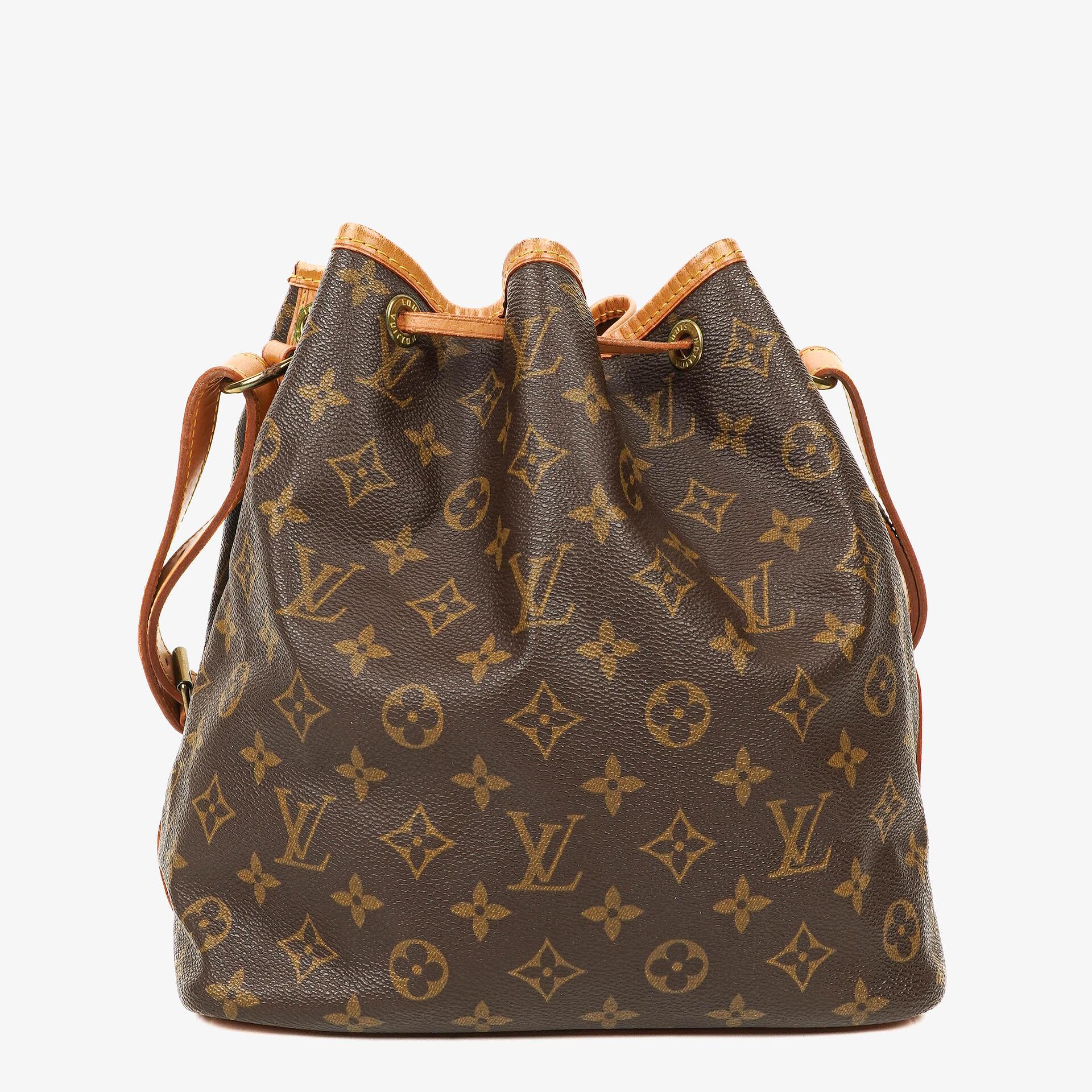 Louis Vuitton Petit Noé Schultertasche aus Monogram Canvas