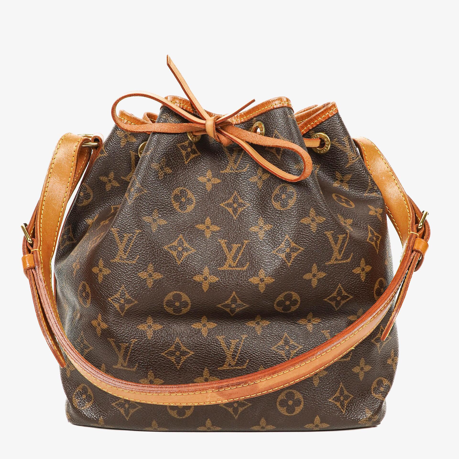 Louis Vuitton Petit Noe Schultertasche aus Monogram Canvas