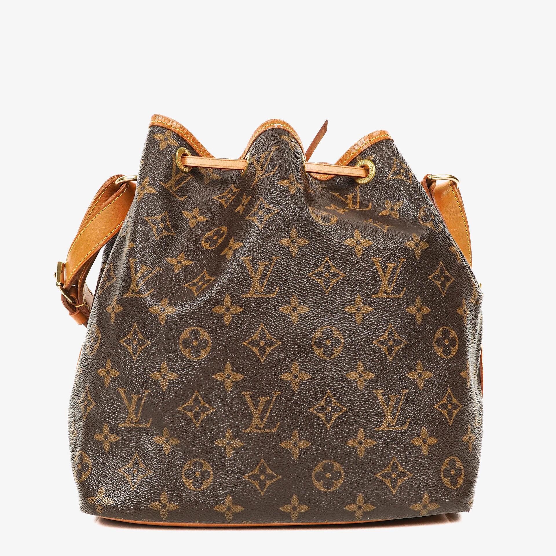 Louis Vuitton Petit Noe Schultertasche aus Monogram Canvas