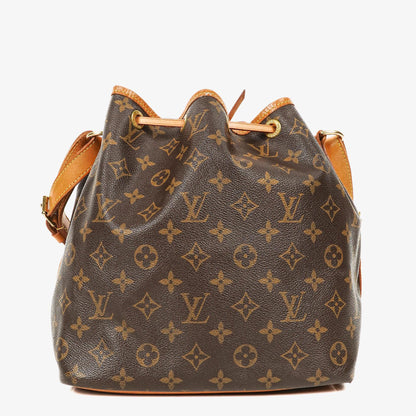 Louis Vuitton Petit Noe Schultertasche aus Monogram Canvas