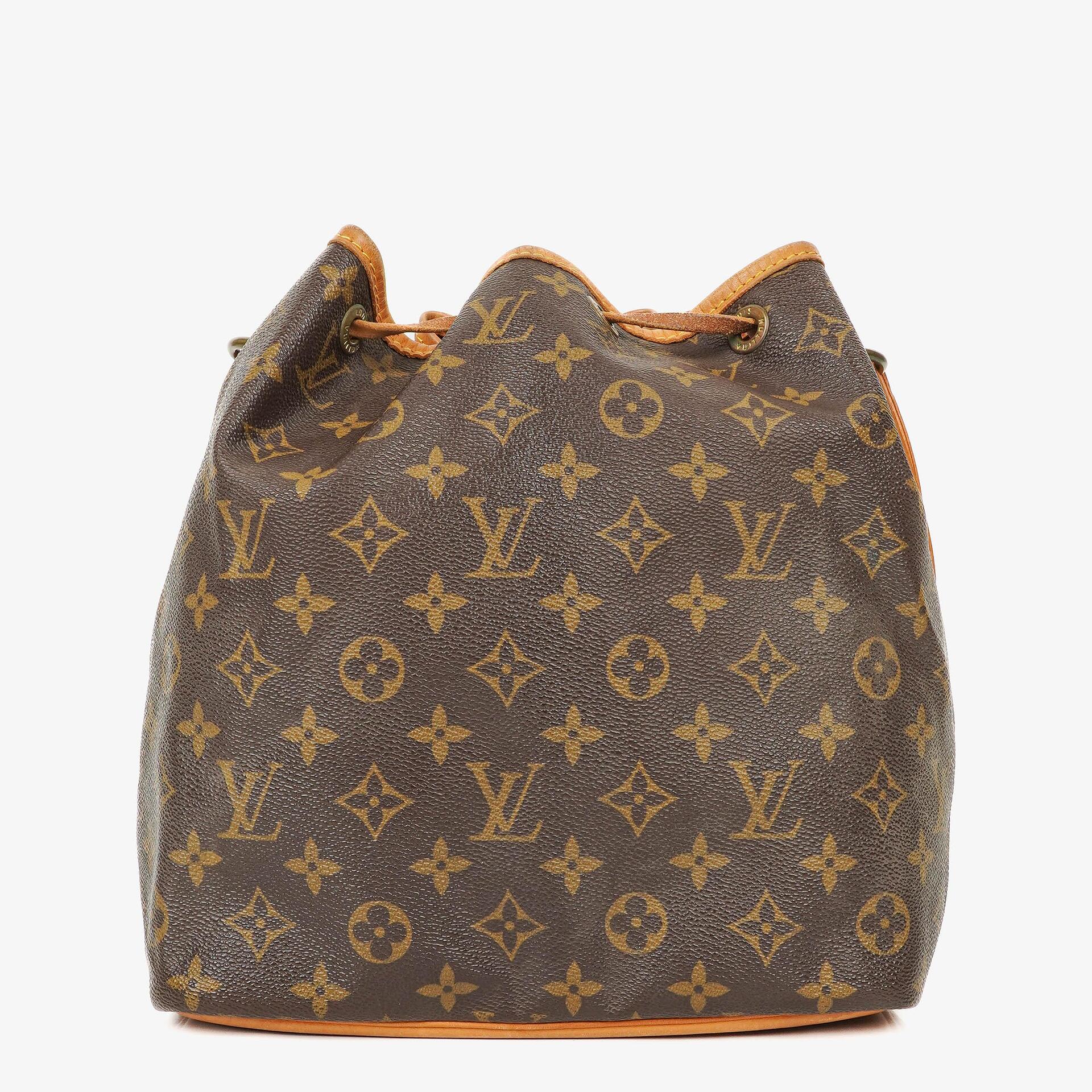 Louis Vuitton Petit Noe Schultertasche aus Monogram Canvas