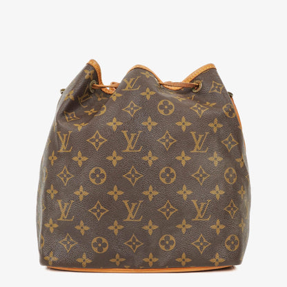 Louis Vuitton Petit Noe Schultertasche aus Monogram Canvas