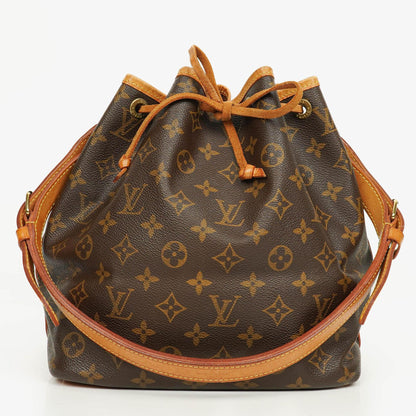 Louis Vuitton Petit Noe Schultertasche aus Monogram Canvas