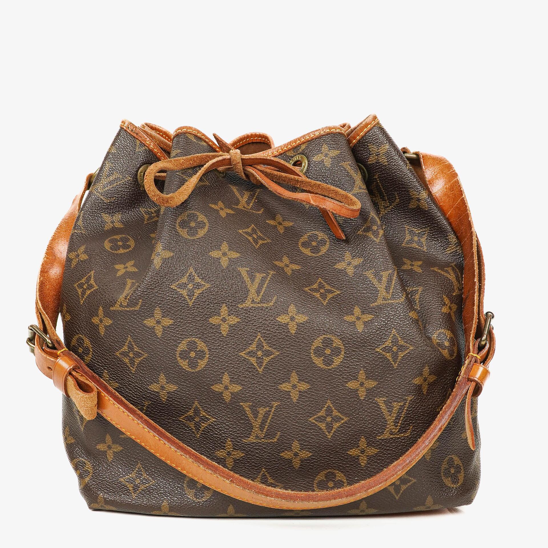 Louis Vuitton Petit Noé Monogram Canvas Schultertasche