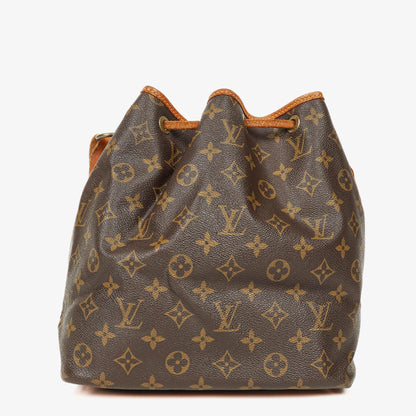 Louis Vuitton Petit Noé Monogram Canvas Schultertasche