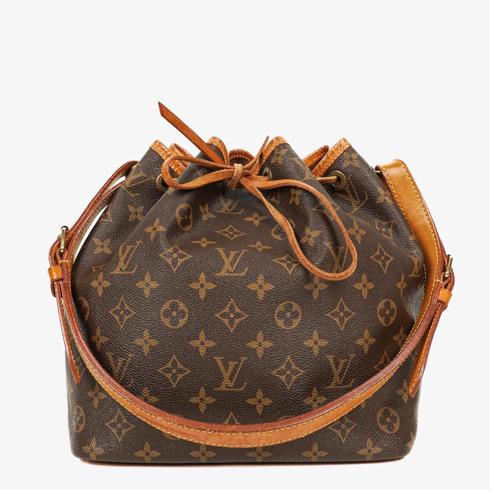 Louis Vuitton Petit Noé Schultertasche aus Monogram Canvas