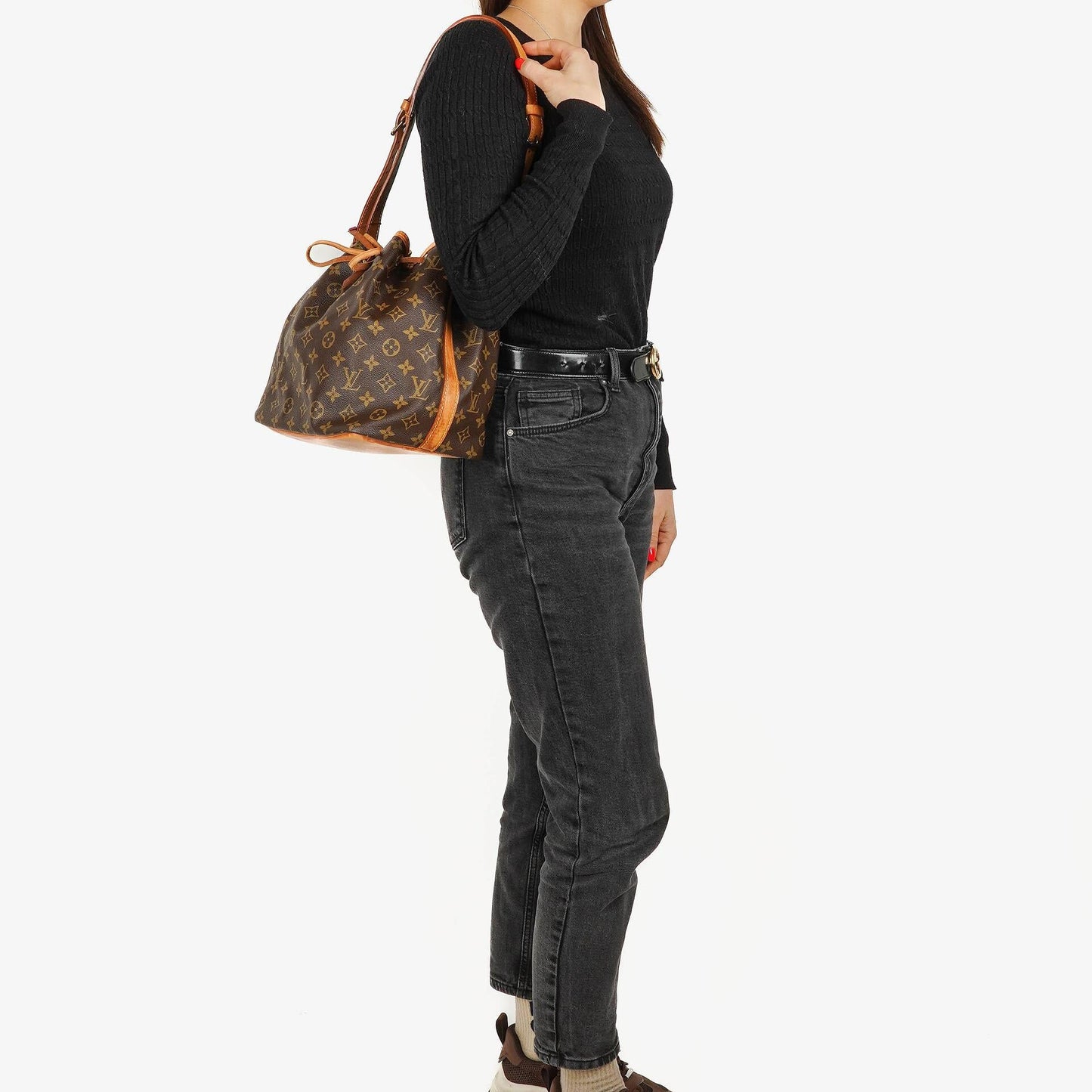 Louis Vuitton Petit Noé Schultertasche aus Monogram Canvas