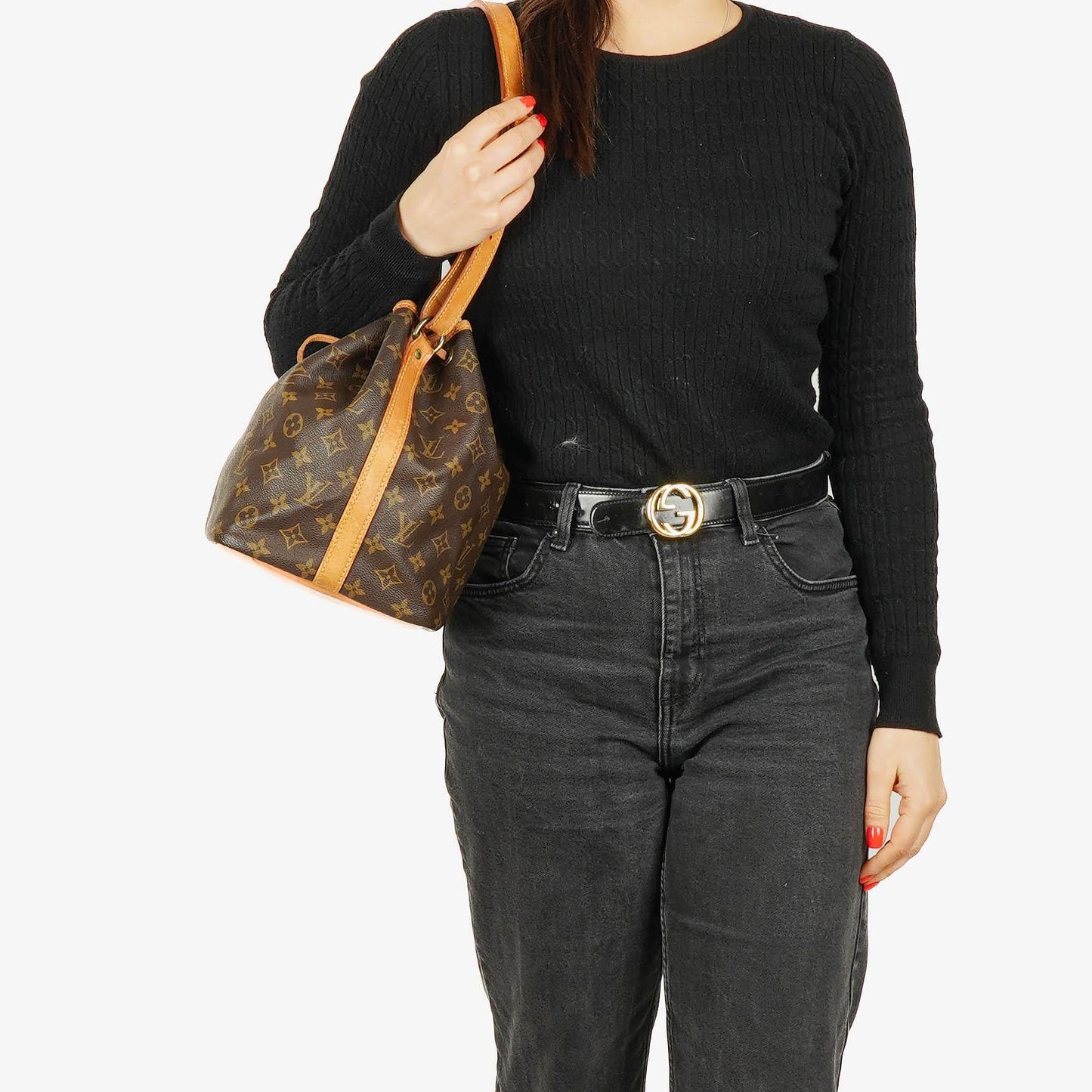 Louis Vuitton Petit Noé Monogram Canvas Schultertasche