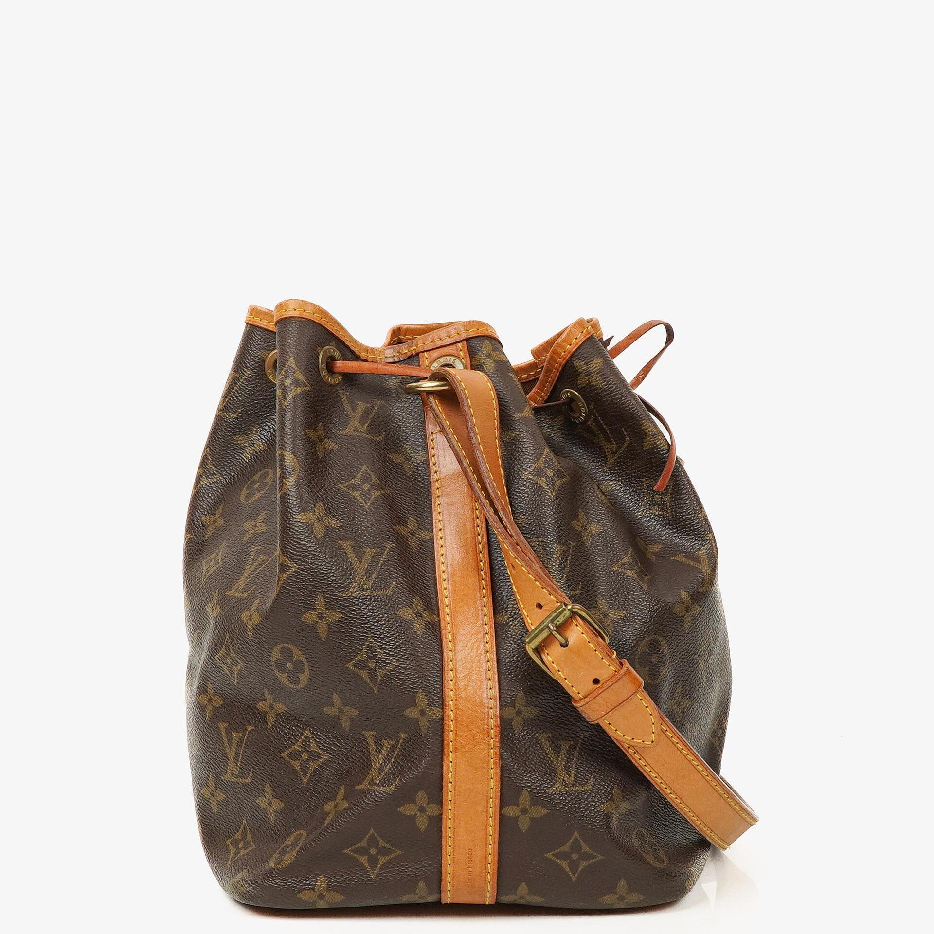 Louis Vuitton Petit Noe Schultertasche aus Monogram Canvas