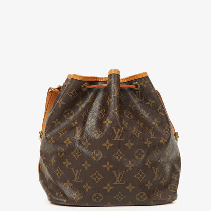 Louis Vuitton Petit Noe Schultertasche aus Monogram Canvas