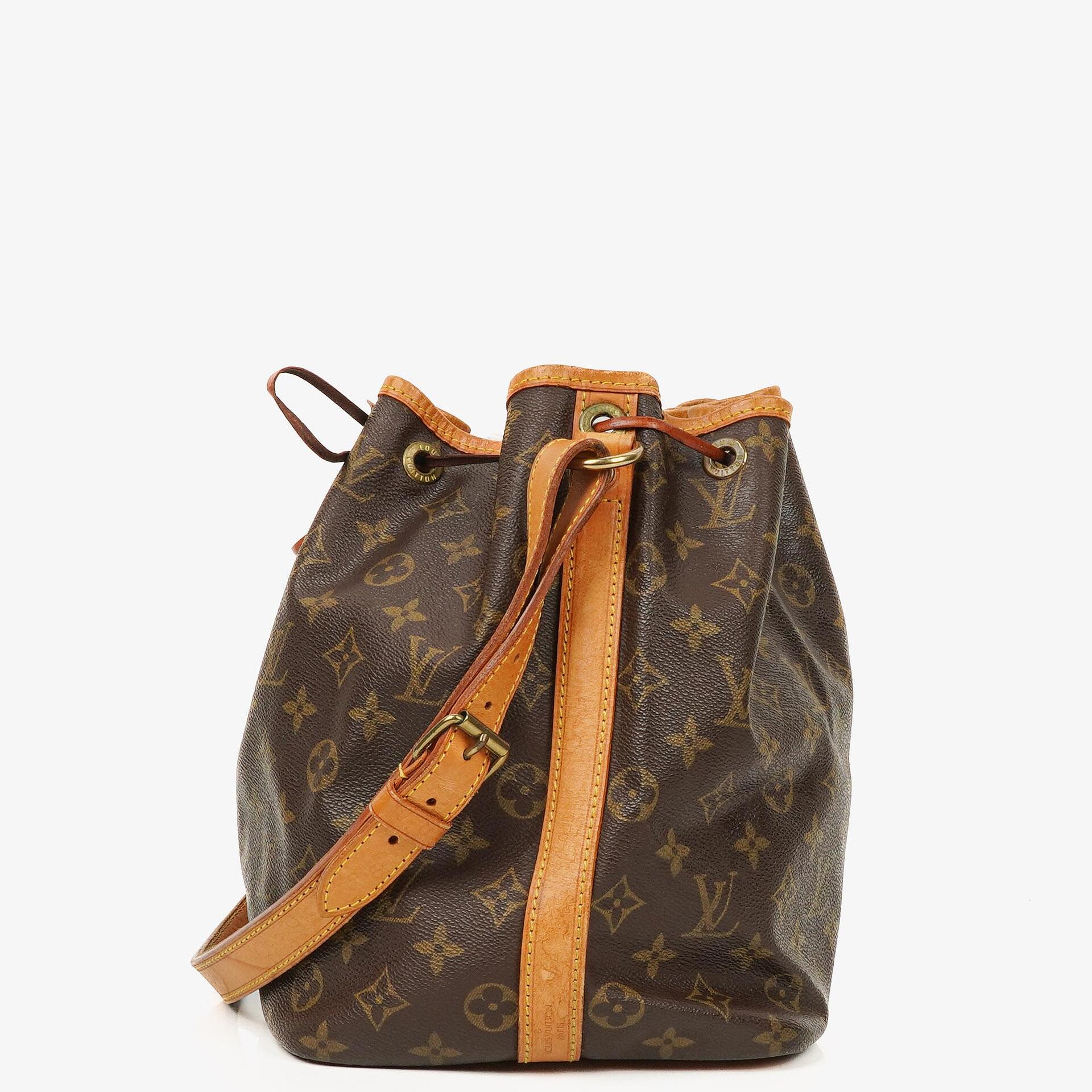 Louis Vuitton Petit Noe Schultertasche aus Monogram Canvas