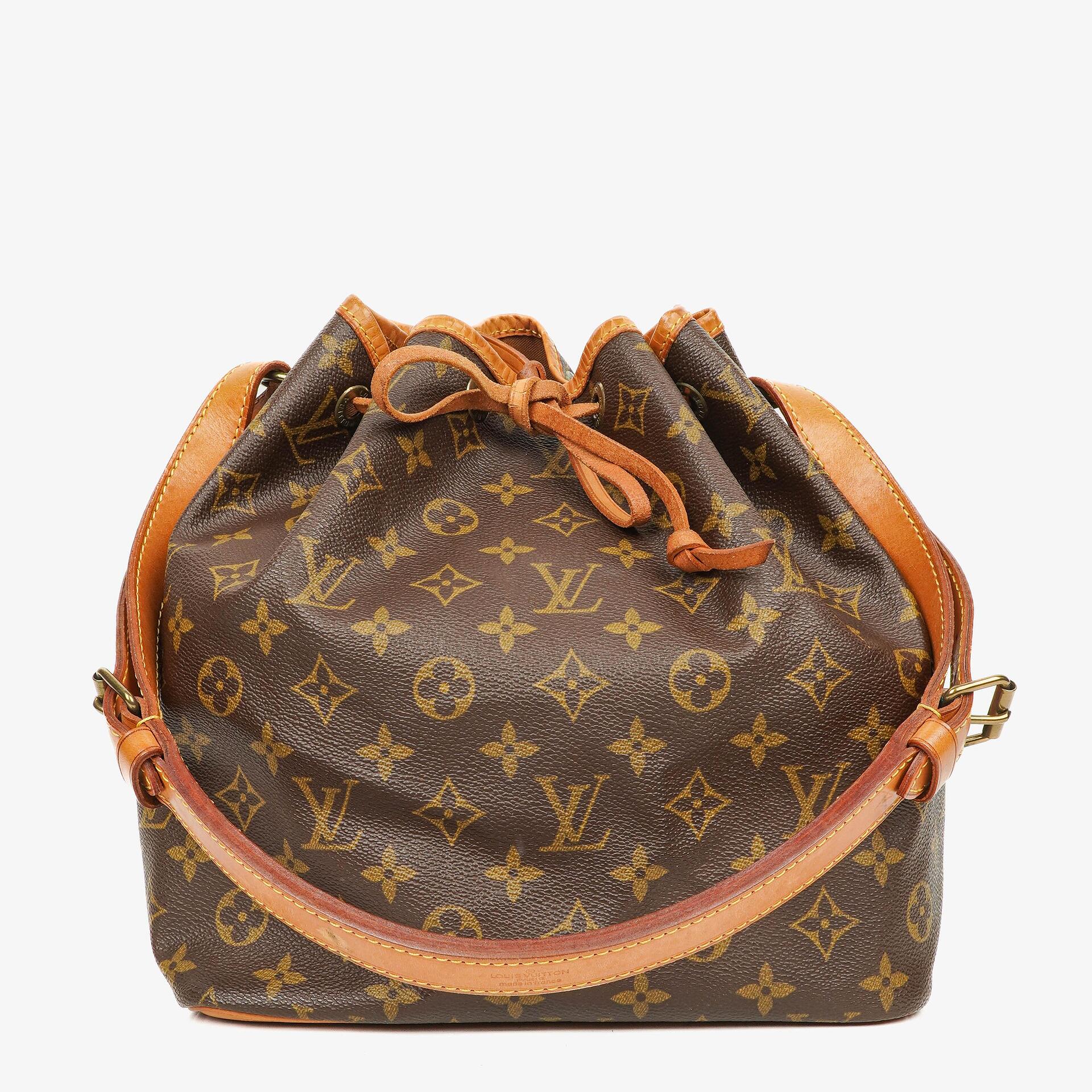 Louis Vuitton Petit Noé Schultertasche aus Monogram Canvas