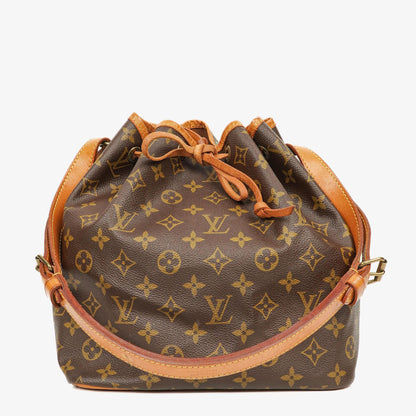 Louis Vuitton Petit Noé Schultertasche aus Monogram Canvas