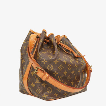 Louis Vuitton Petit Noé Schultertasche aus Monogram Canvas