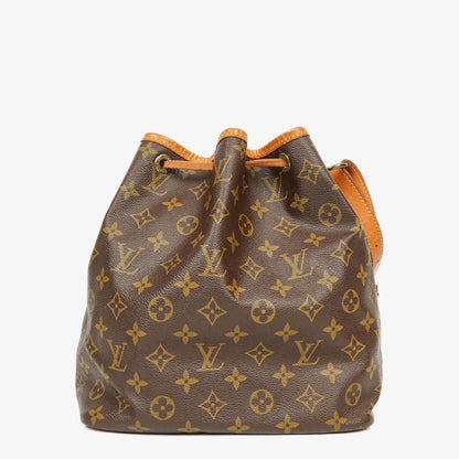 Louis Vuitton Petit Noé Schultertasche aus Monogram Canvas