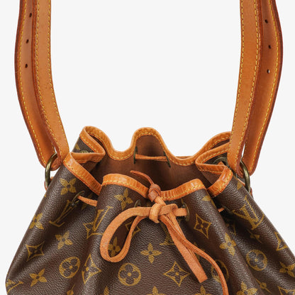 Louis Vuitton Petit Noé Schultertasche aus Monogram Canvas