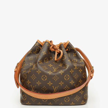 Louis Vuitton Petit Noé Schultertasche aus Monogram Canvas