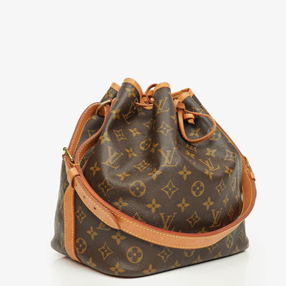 Louis Vuitton Petit Noé Schultertasche aus Monogram Canvas