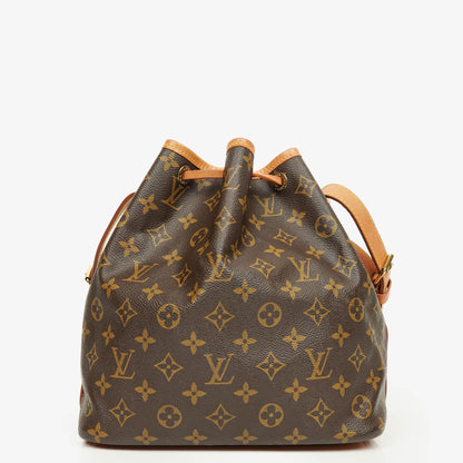 Louis Vuitton Petit Noé Schultertasche aus Monogram Canvas