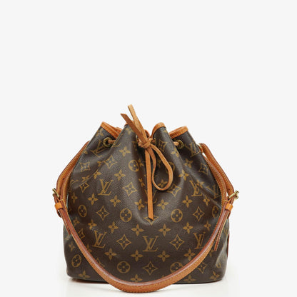 Louis Vuitton Petit Noe Schultertasche aus Monogramm Canvas