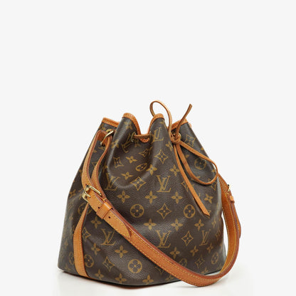 Louis Vuitton Petit Noe Schultertasche aus Monogramm Canvas