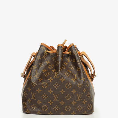 Louis Vuitton Petit Noe Schultertasche aus Monogramm Canvas