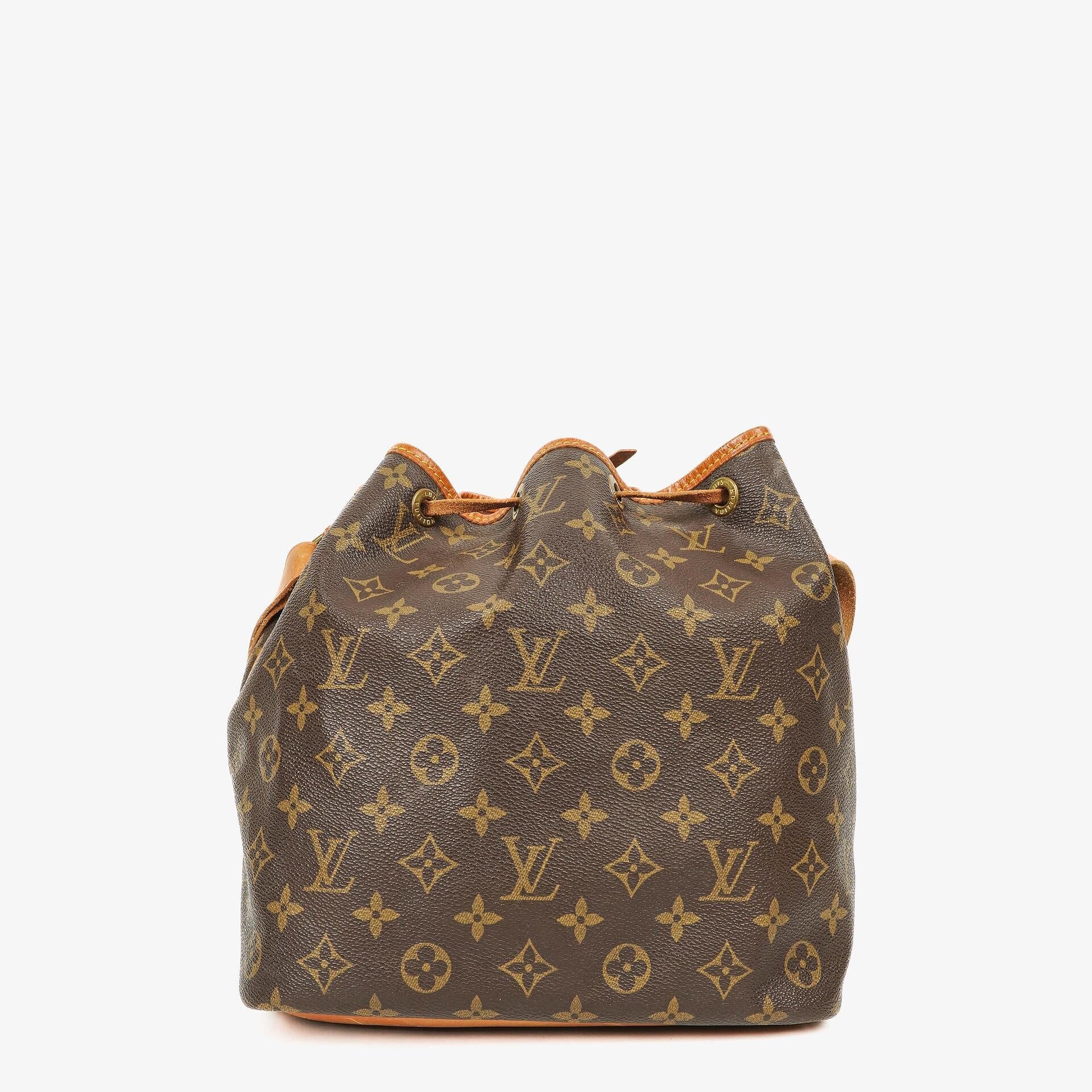 Louis Vuitton Petit Noé Schultertasche aus Monogram Canvas