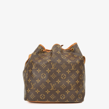 Louis Vuitton Petit Noé Schultertasche aus Monogram Canvas