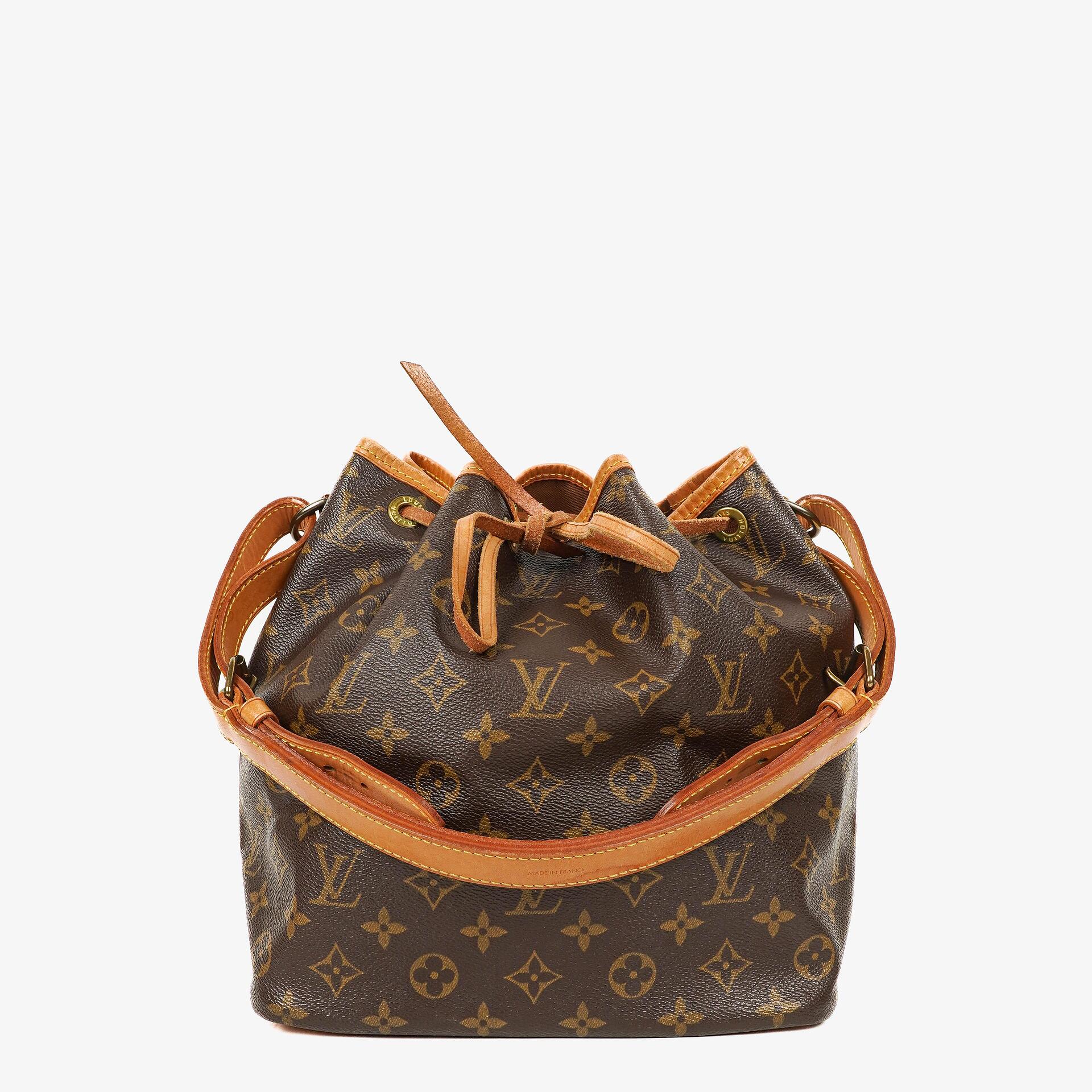 Louis Vuitton Petit Noe Monogram Canvas Schultertasche