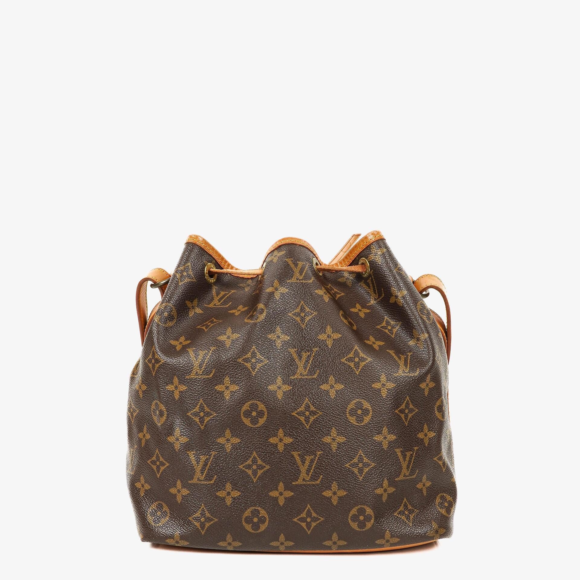Louis Vuitton Petit Noe Monogram Canvas Schultertasche