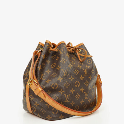 Louis Vuitton Petit Noe Monogram Canvas Schultertasche
