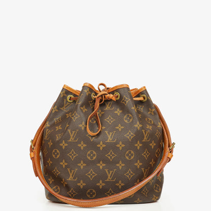 Louis Vuitton Petit Noé Schultertasche aus Monogram Canvas