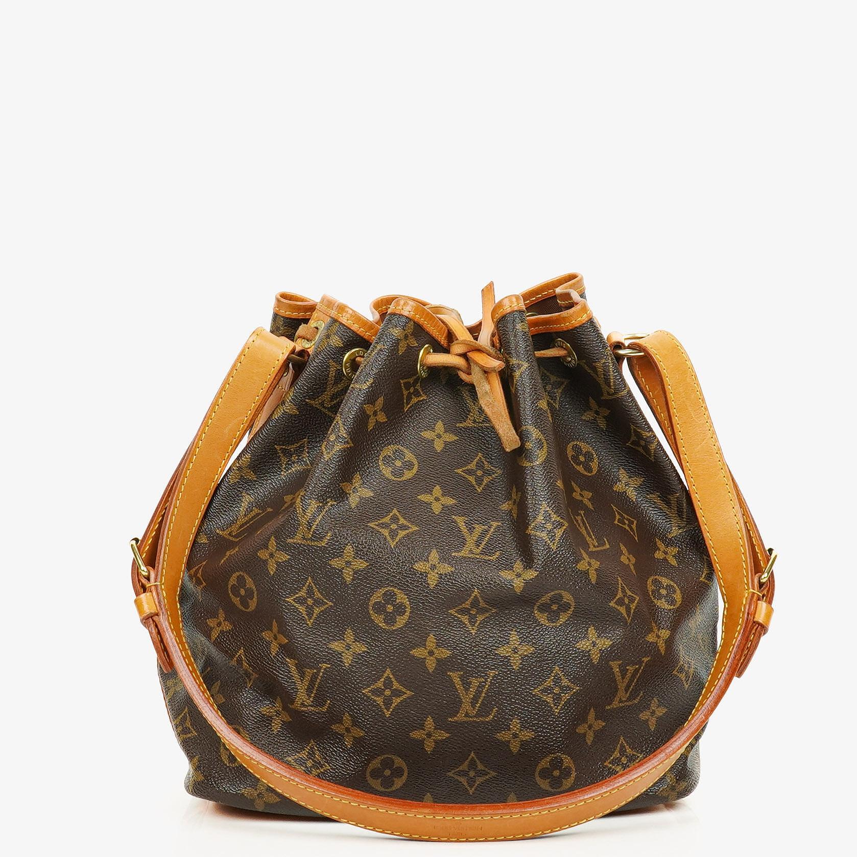 Louis Vuitton Petit Noe Schultertasche aus Monogram Canvas